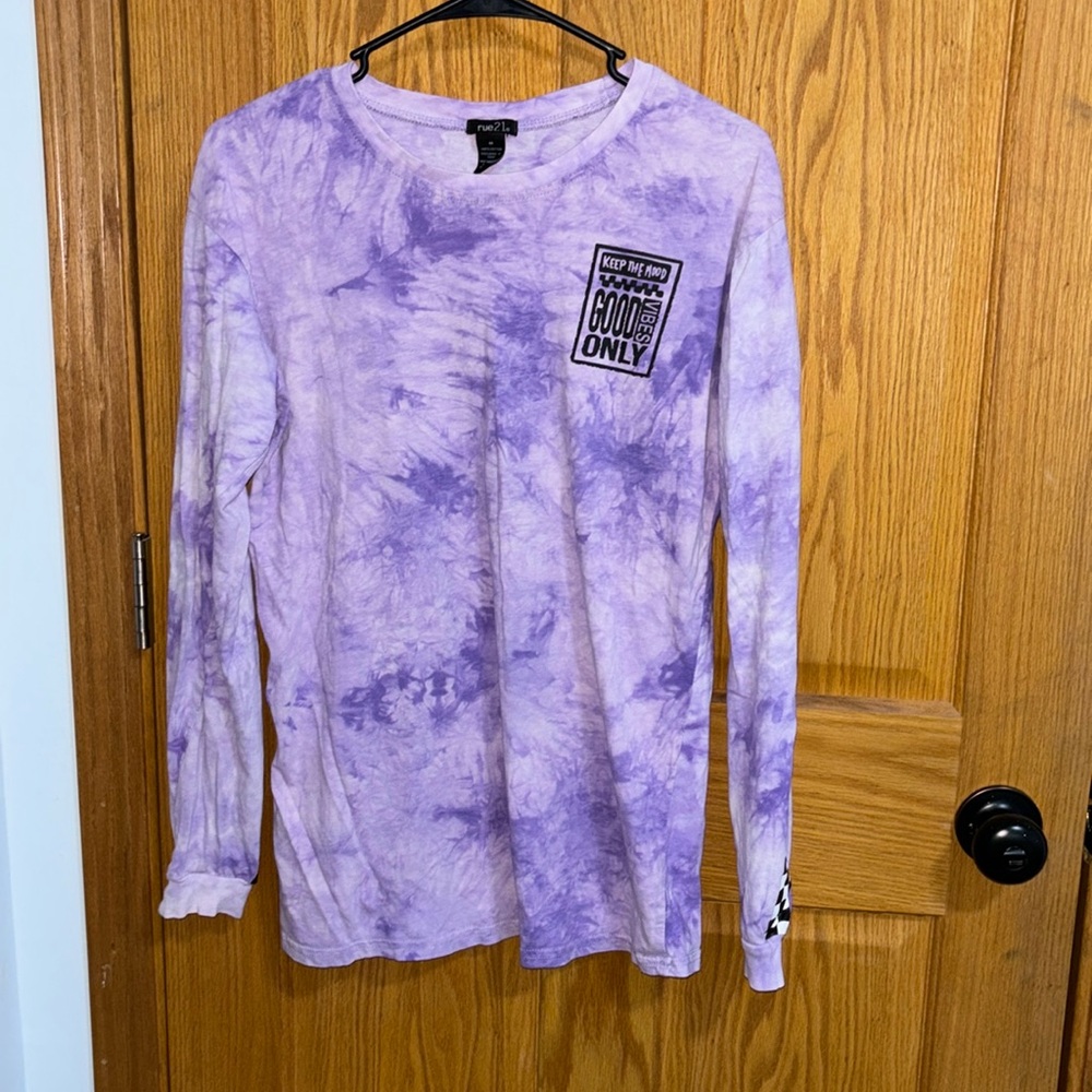 Purple Tye-Dye long sleeve, Rue21, Purple shirt